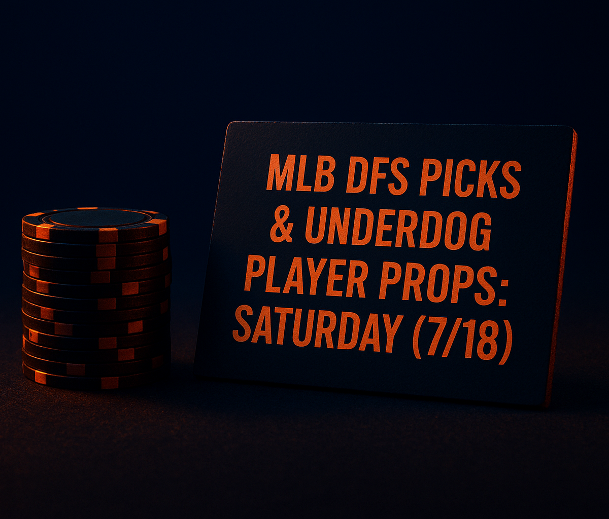 Editorial illustration for: MLB DFS Picks & Underdog Player Props: Saturday (7/18)